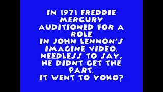 freddie mercury and jhon lennon singing imagine