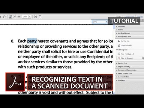 Video: How To Recognize Scanned Text