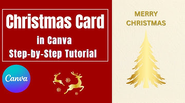 How to Make a Christmas Card in Canva | Step-by-Step Tutorial