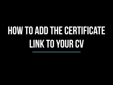 Video: Ali je treba certifikate priložiti življenjepisu?