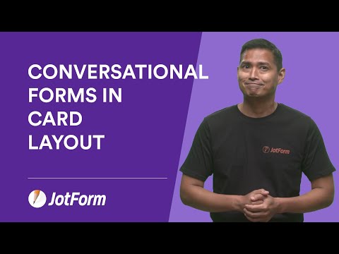Create conversational forms