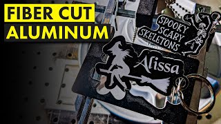How to CUT Aluminum with a Fiber Laser | Halloween Keychains and Stickers
