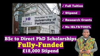 Fully Funded UK Graduate Scholarship + £18,000 Stipend: University of Portsmouth screenshot 3