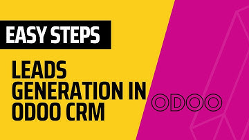 How to create a lead in Odoo| Leads in Odoo CRM