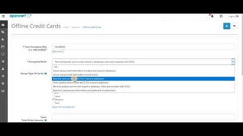 OpenCart Offline Credit / Debit Card Payment Gateway New Features
