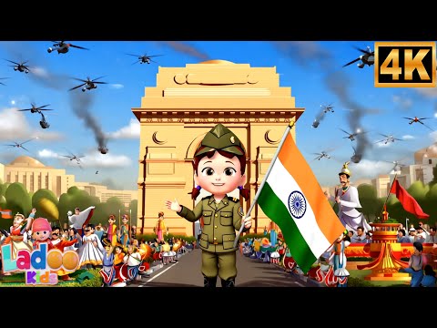 Desh Mere Desh Tu Hai Sabhse Pyara, देश मेरे देश, Best Cartoon Independence Day Song for Kids