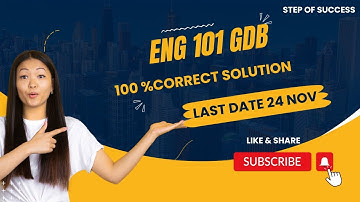 ENG101 GDB Solution 2023/ ENG101 GDB 2023 /ENG101 GDB Solution Fall 2023/ ENG101 GDB 2023 Solution