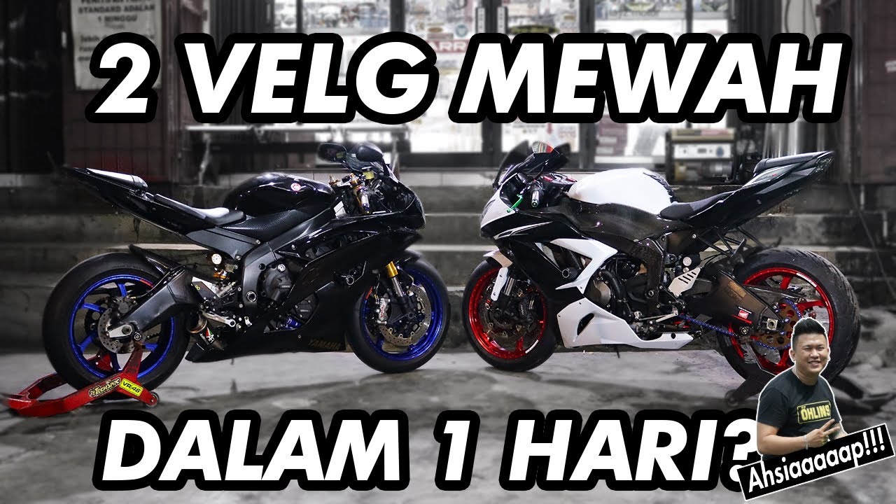 2 Velg Mewah Dalam 1 Hari Yamaha R6 Dan Kawasaki Zx636 Oz Racing Bakmie Mototeam Youtube