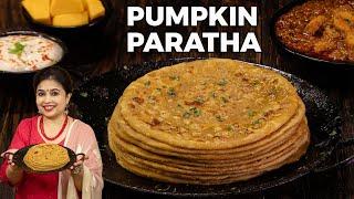 Pumpkin Paratha Paratha Recipe Pumpkin Recipes Kaddu Ka Paratha Breakfast Recipes