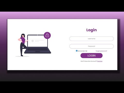 How to create Login page using html & css. - YouTube