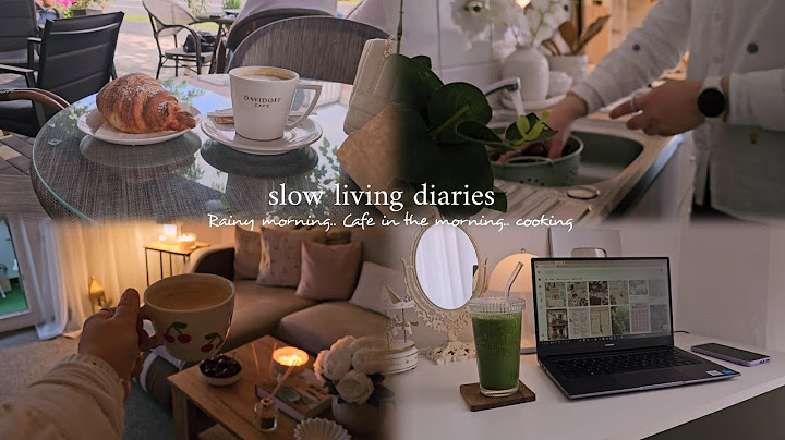 slow living diaries| my morning at the cafe.. rainy morning vibes.. cooking