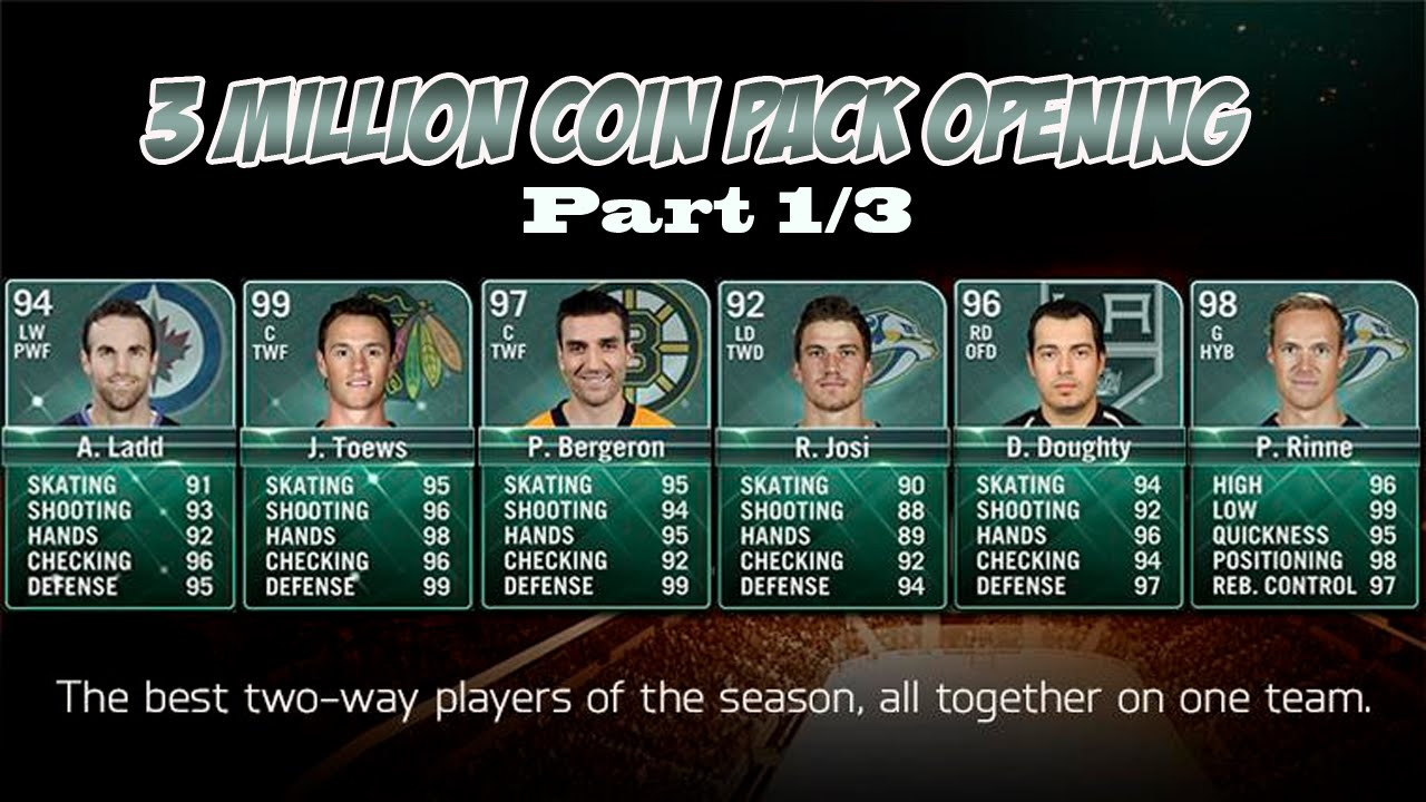 NHL 15: Defensive Team of the Year (TOTY) 3 Million Coin Pack Opening Pt. 1 "TOTY + Many 91+ Cards"