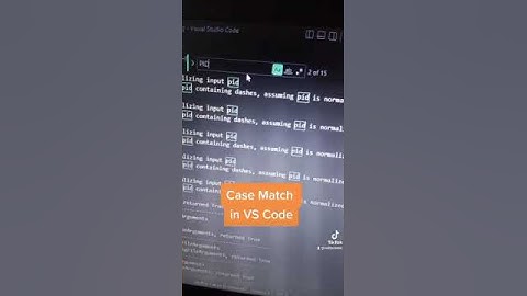 Case Match in VS Code VS-Code  #vscode  #dev #developer #coder #tips #trickshot #tech #shutcut