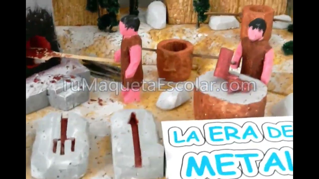 Maqueta La Era de los Metales @TU MAQUETA ESCOLAR - YouTube