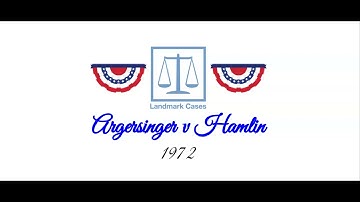 Argersinger v Hamlin (1972)
