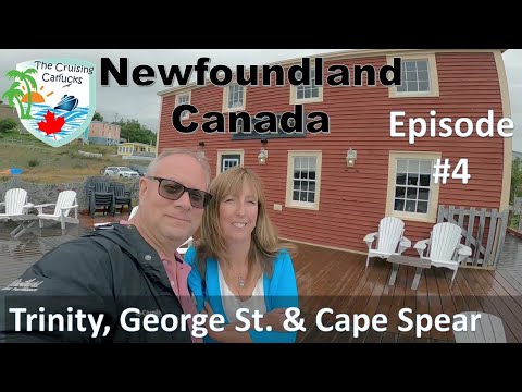 Episode #4 Travel VLOG to Newfoundland Canada - Trinity, New Bonaventure, George St and Cape Spear