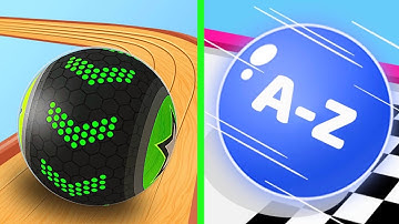 Going Balls Vs A-Z Runner 🟢🔰Walkthrough Android iOS Gameplay Part01