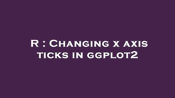 R : Changing x axis ticks in ggplot2