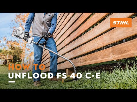 STIHL FS 40 C-E Trimmer - How to Unflood