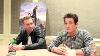 Divergent Cast Interview with Miles Teller & Jai Courtney