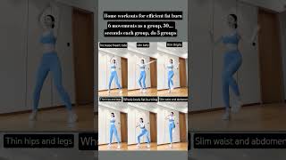 You can also practice at home, 6 efficient fat burning training actions#shortsfeed #shorts #fitness