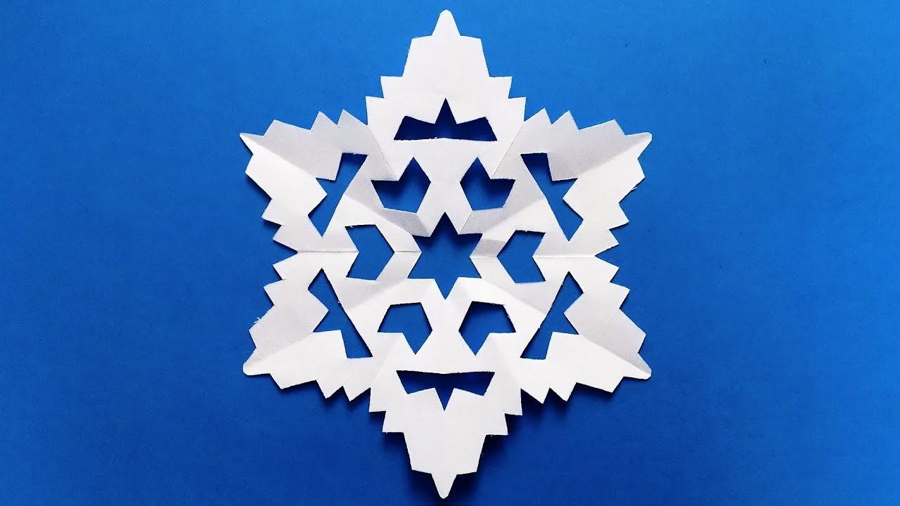 Paper Snowflake. Easy Tutorial. Make snowflakes out of paper. Easy for