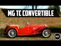 Mg tc convertible 1949  modest test drive  engine sound  scc tv