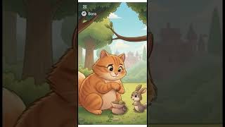 Жил был дружелюбный кот Мурзик #aivideo #animation #sora #кот #историиизжизни #ииконтент #сказка
