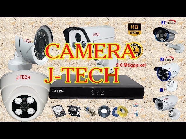 Camera AHD J-Tech HD 5600B - Cách lắp đặt camera đầu ghi hình  8 kênh  giá rẻ