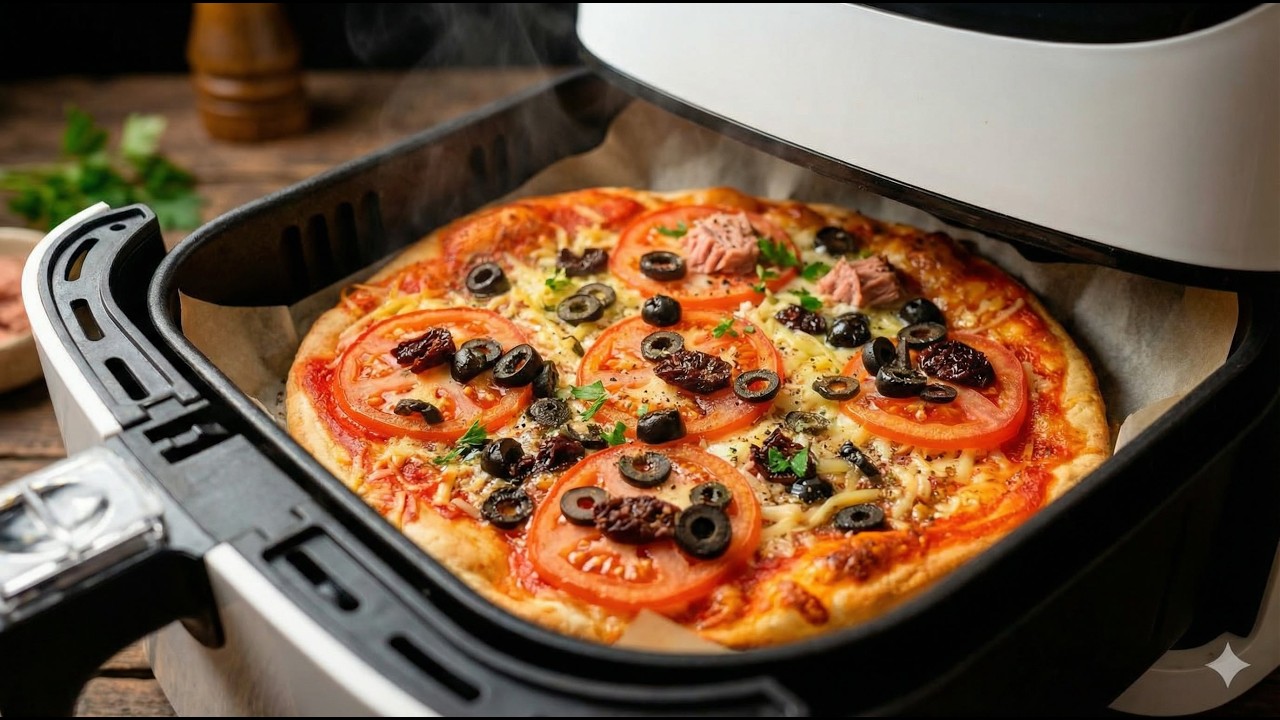 ЛЕКАЯ ПИЦЦА В АЭРОФРИТЮРНИЦЕ - Без замешивания теста! Гениальный рецепт!