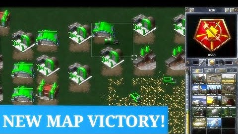 2 on 2 multiplayer Command and Conquer NEW MAP VICTORY!! Red Alert 1 Gameplay