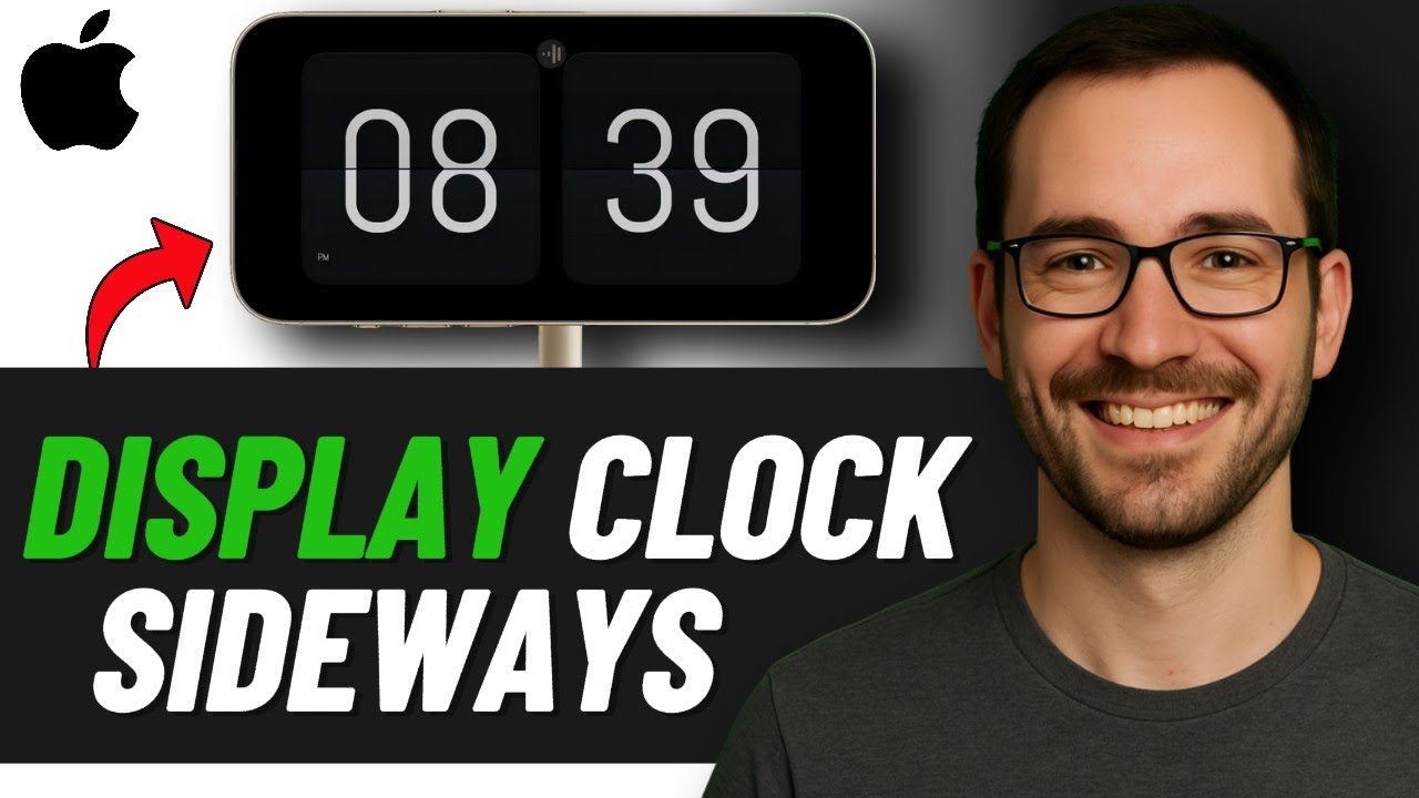 How to Rotate iPhone Lock Screen Clock | Show Clock Sideways on iPhone
