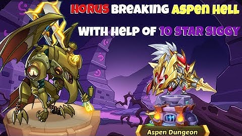 Idle Heroes: Horus Finally got to Aspen Hell • Thanks to 10 Star Sigmund and Luck