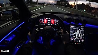The New Mercedes C Class 2022 Night Test Drive