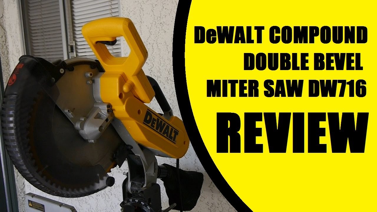 DeWALT 12" Double Bevel Miter Saw REVIEW comparison DW715 YouTube