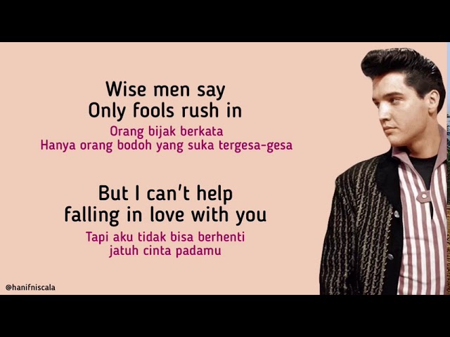 Elvis Presley - Can’t Help Falling In Love | Lirik Terjemahan class=