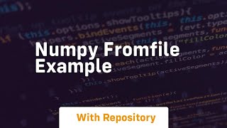 numpy fromfile example