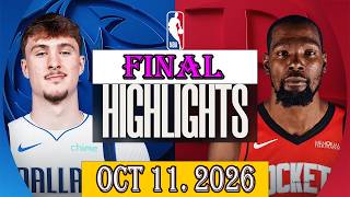 Houston Rockets vs Dallas Mavericks FINAL Qtr Highlights | Oct 11, 2026 | NBA Pre-Season 2026