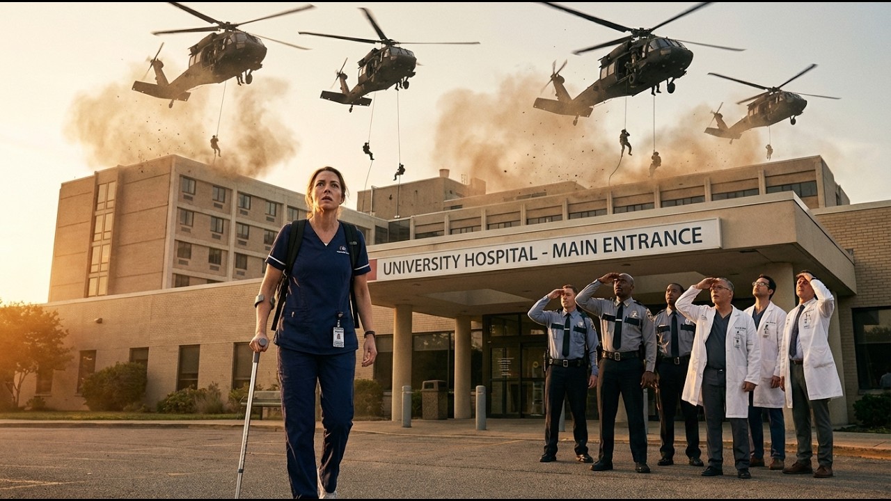 Le dijeron a la enfermera coja que se apartara... hasta que 4 helicópteros exigieron a 