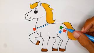 How to Draw a Pony Easily and Beautifully