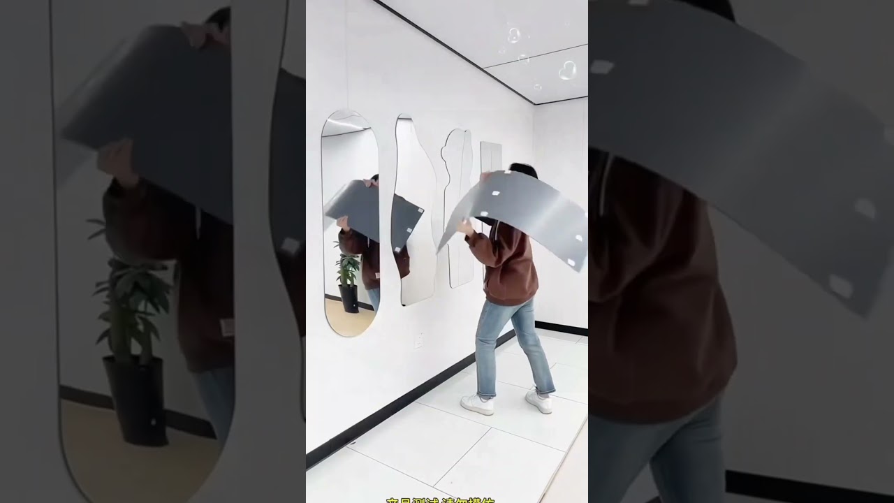 Acrylic Full Body Wall Mirror Sticker 80 × 30 Cm – Shatterproof Mirror