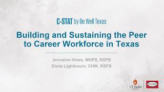 RSS ECHO | May 27 | Building & Sustaining the Peer to Career Workforce in Texas
