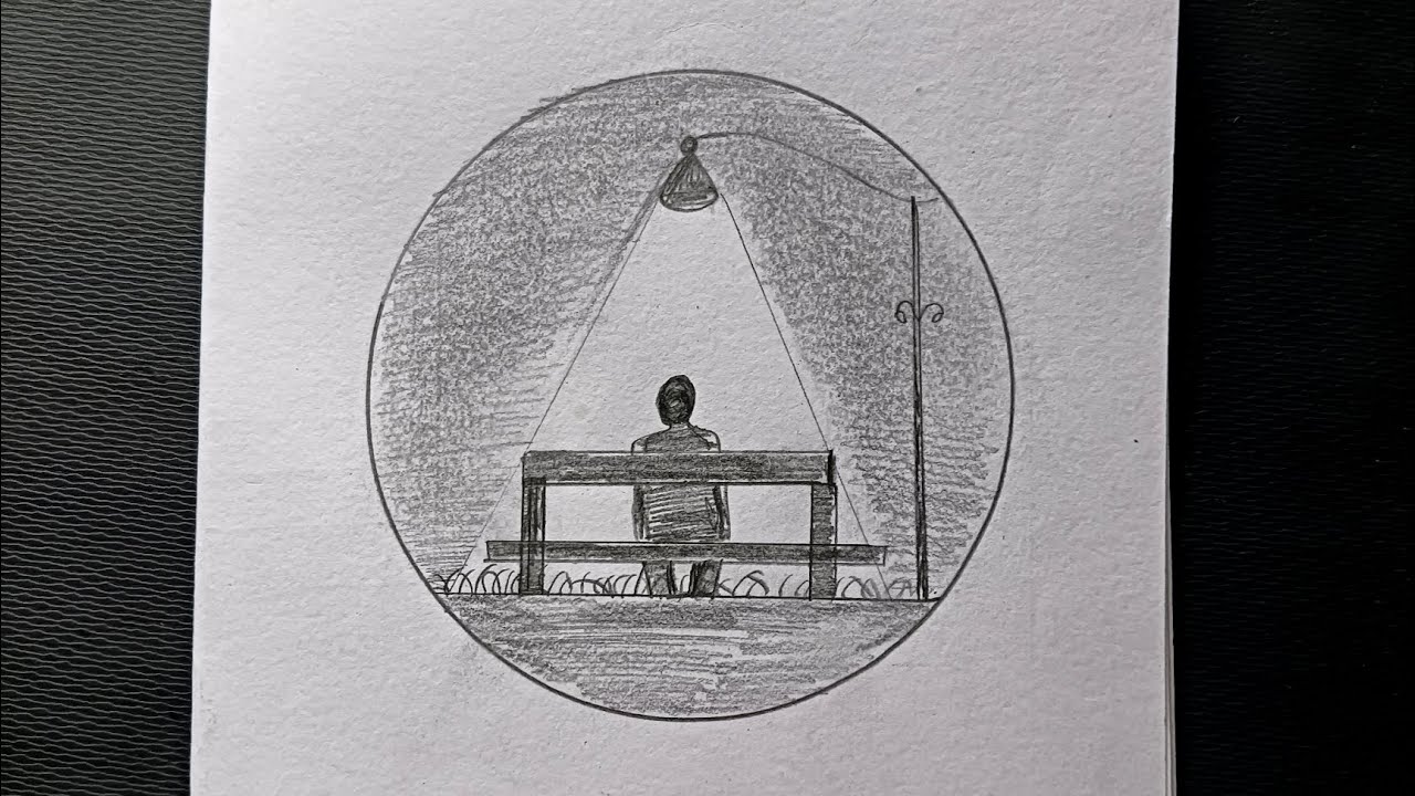 How to Draw a perfect circle (Using only a pencil) || Beautiful circle drawing idea ||pencil drawing