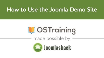 Joomla Beginner Class, Lesson #4: How to Use the Joomla Demo Site