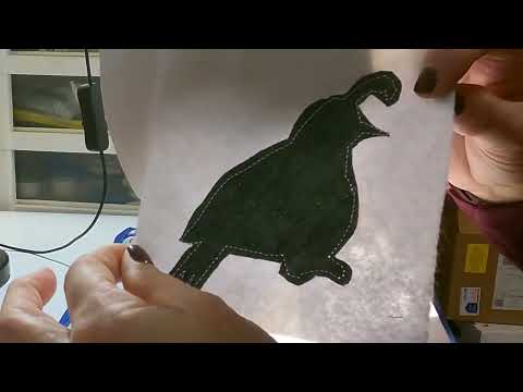 Sewing a partridge