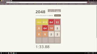 2048 Speed Run 1:58.95