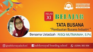 SMK TUGAS 1 PEMBUATAN BUSANA INDUSTRI 11 - RISQI MUTMAINAH