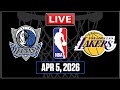 NBA Live! LAKERS vs MAVERICKS | Los Angeles vs Dallas | APR 5 2026 | NBA 2K26