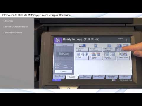 Copy Function - Original Orientation