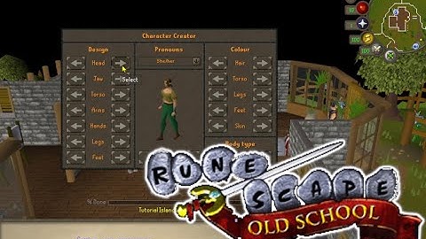 Character Creation and Tutorial Island (RuneScape Old School)